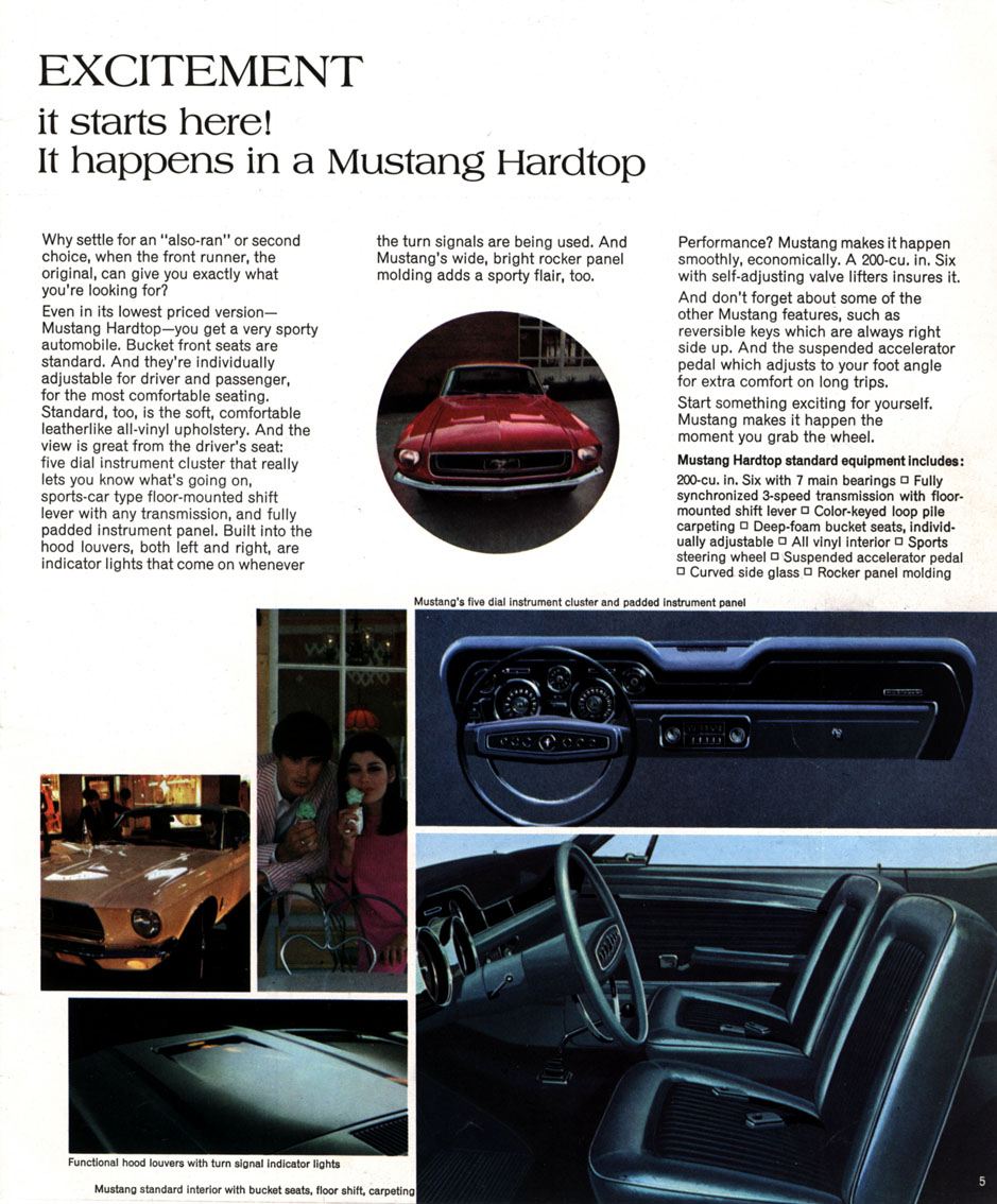 1968 Mustang Prospekt Seite 5